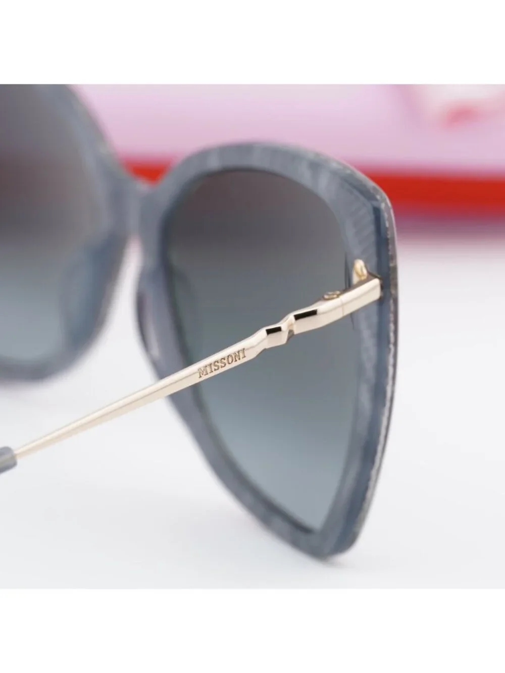 Missoni MIS 0083/S 0S37 9O Butterfly Sunglasses - White Black / Dark Grey